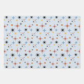 Midden-Midden-Midden Modern 50s Starburst atoomtij Inpakpapier Vel (Voorkant 2)