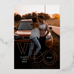 Midden-Midden-Oosten we maken Folie Foto bruiloft  Folie Uitnodiging