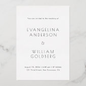 Midden-Midden-Oosten we maken Folie Foto bruiloft  Folie Uitnodiging (Achterkant)