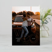 Midden-Midden-Oosten we maken Folie Foto bruiloft  Folie Uitnodiging (Staand Voorkant)