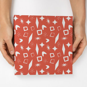 Midden Mod Atomaire Moderne Kerstvakantie Retro Cadeaupapier