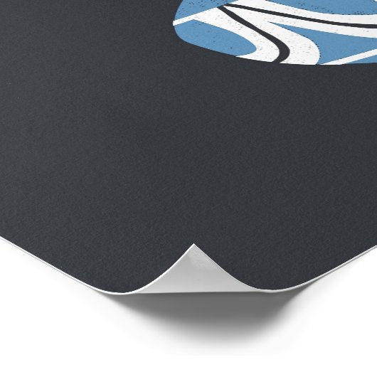 Midden-Mod White Blooms Poster (Hoek)