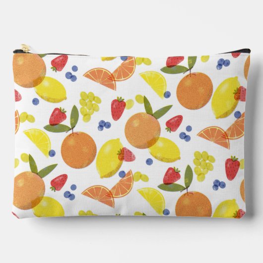 Midden Moderne Grungy Risograph Boerenmarkt Fruit Etui (Voorkant)