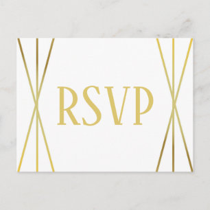 Midden Moderne Vormgeving - RSVP/Diner Keuzes Brie Briefkaart
