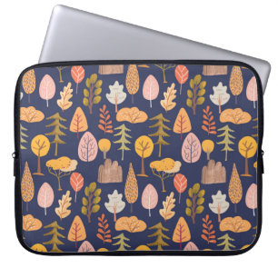 Midden najaar naadloos patroon met meerkleurige bo laptop sleeve