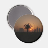 midden - oost - zonsopgang 2 magneet (Voorkant / Achterkant)