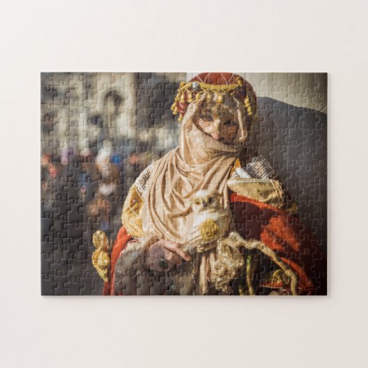Midden-oostelijk carnavalmasker in Venetië Legpuzzel (Horizontaal)