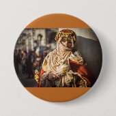 Midden-oostelijk carnavalmasker in Venetië Ronde Button 7,6 Cm (Voorkant)