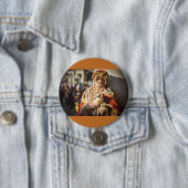 Midden-oostelijk carnavalmasker in Venetië Ronde Button 7,6 Cm (In situ)