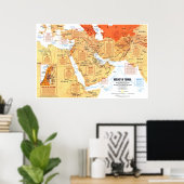 "Midden-Oosten: 1980 Mideast in Turmoil... Poster (Thuiskantoor)