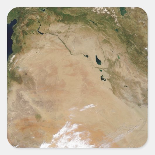 Midden-Oosten 2 Vierkante Sticker (Voorkant)