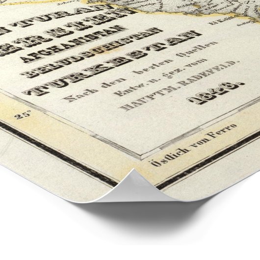 Midden-Oosten, Afghanistan Poster (Hoek)