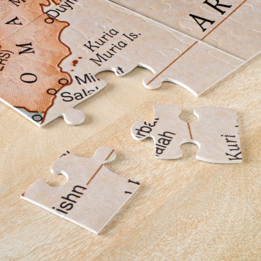  Midden-Oosten Arab Kaart Legpuzzel (Zijkant)