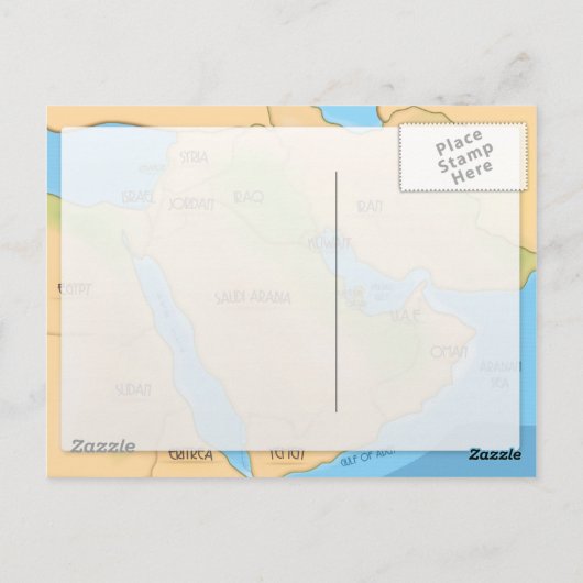 Midden-Oosten Briefkaart (Achterkant)