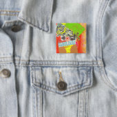 Midden-Oosten Diva Vierkante Button 5,1 Cm (In situ)