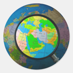 Midden-Oosten in beeld Ronde Sticker