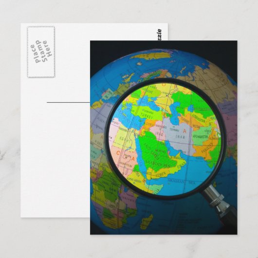 Midden-Oosten in het middelpunt Briefkaart (Voorkant / Achterkant)