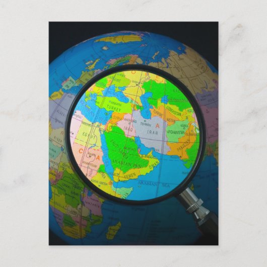 Midden-Oosten in het middelpunt Briefkaart (Voorkant)