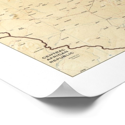 Midden-Oosten - kaart 1993 Poster (Hoek)