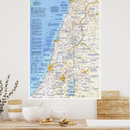 "Midden-Oosten: MIP 1989 Heilige Land ... Poster (Keuken)