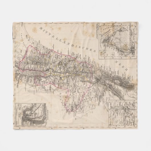 Midden-Oosten, Palestina Fleece Deken (Voorkant (Horizontaal))