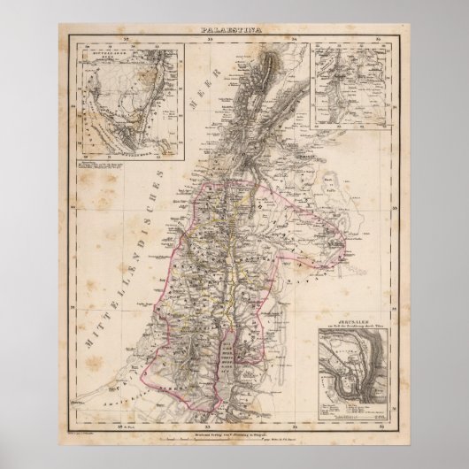 Midden-Oosten, Palestina Poster (Voorkant)