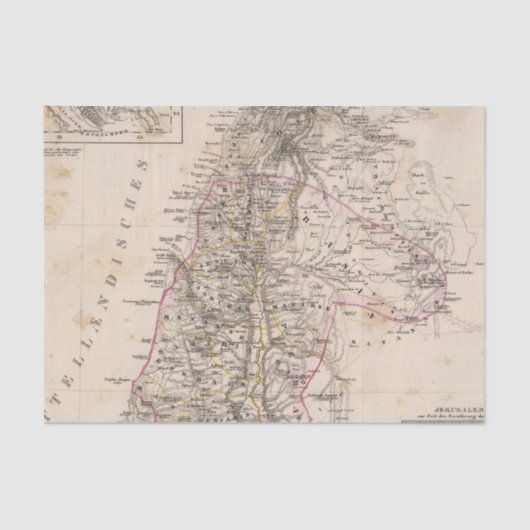 Midden-Oosten, Palestina Tissuepapier (Voorkant)