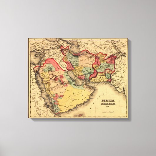 Midden-Oosten "Persia Arabia" Panorama Canvas Afdruk (Voorkant)
