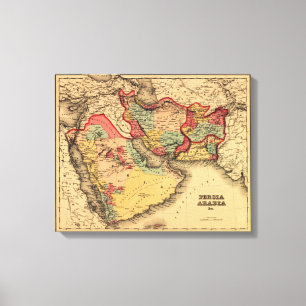 Midden-Oosten "Persia Arabia" Panorama Canvas Afdruk