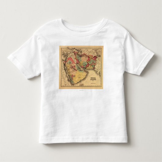 Midden-Oosten "Persia Arabia" Panorama Kinder Shirts (Voorkant)
