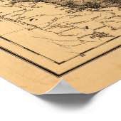 Midden-Oosten "Persia Arabia" Panorama Poster (Hoek)