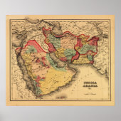 Midden-Oosten "Persia Arabia" Panorama Poster (Voorkant)
