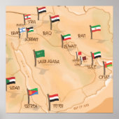 Midden-Oosten Poster (Voorkant)