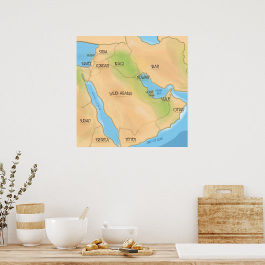 Midden-Oosten Poster (Keuken)