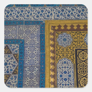 Midden-Oosten Turkije en stad Istanboel met de Vierkante Sticker