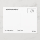 Midden-Oostenkaart Briefkaart (Achterkant)