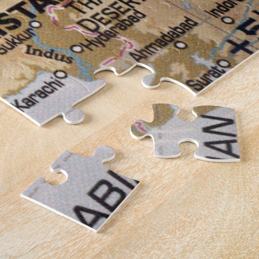 Midden-Oostenkaart Puzzle Legpuzzel (Zijkant)