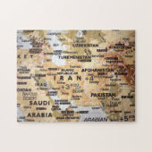Midden-Oostenkaart Puzzle Legpuzzel (Horizontaal)