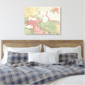 Midden-OostenPanoramische KaartMidden-Oosten Canvas Afdruk (Insitu (Slaapkamer))
