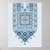 Midden-Oosters Arabisch Modern Schattige Blauw Tat Poster (Voorkant)
