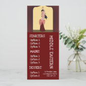 Midden-Oosters restaurant diner menu (Staand voorkant)