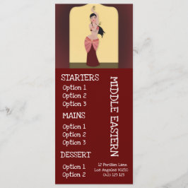 Midden-Oosters restaurant dinermenu Menu