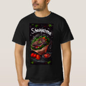 Midden-Oosters rundvlees Shawarma شاورما ل ح م ة T-shirt (Voorkant)