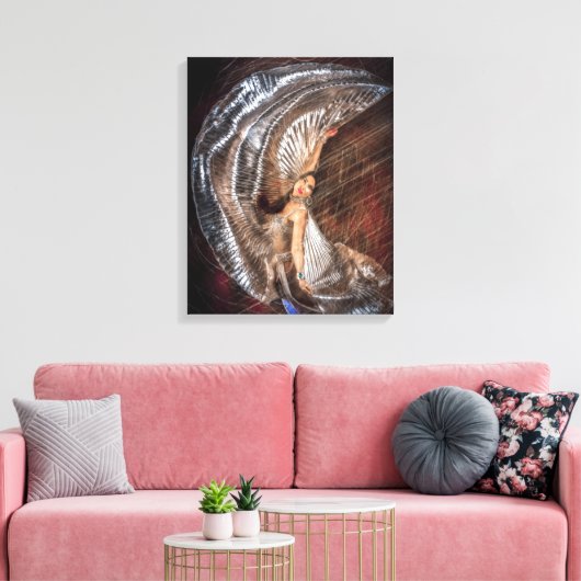 Midden-Oosterse danser Canvas Afdruk (Insitu (Woonkamer))