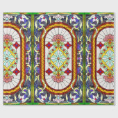 Midden-Oosterse Glas in lood van de Kunst Nieuw-Ze Cadeaupapier (Vlak)