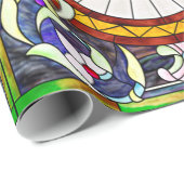 Midden-Oosterse Glas in lood van de Kunst Nieuw-Ze Cadeaupapier (Rol Hoek)