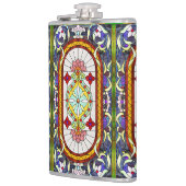 Midden-Oosterse Glas in lood van de Kunst Nieuw-Ze Heupfles (Links)