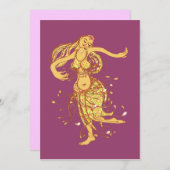 Midden-Oosterse partij - buikdanser Kaart (Voorkant / Achterkant)