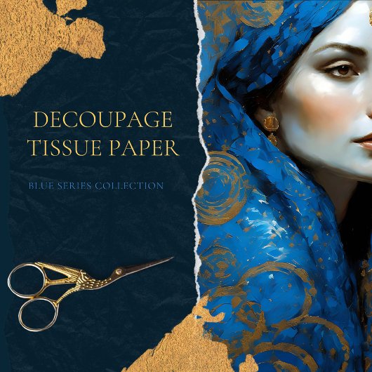  Midden-Oosterse vrouw decoupage Tissuepapier