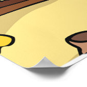 Midden-Oosterse woestijnstad door oude boog heen Poster (Hoek)